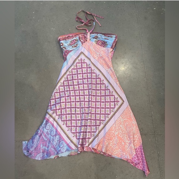 Alice & Trixie Dresses & Skirts - Alice & Trixie Pinky Purple Patterned Silk Dress